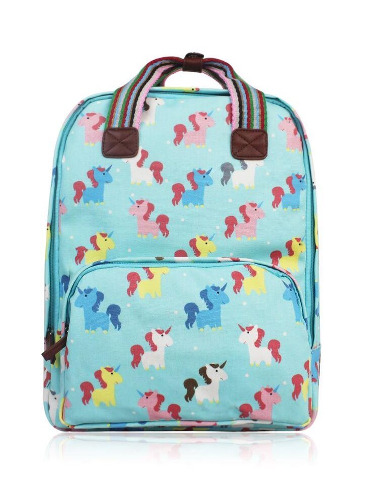 Výprodej Tyrkysový batoh na notebook Pohádkoví jednorožci  